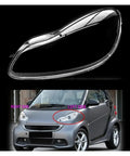 Mercedes Benz Clear Front Headlight Lens Cover Replacement For Smart Fortwo W451 2009 To 2015 2 Pieces Pair Easy Install Durable Glass Shield clear PC cover