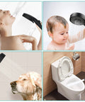 Game Changing Shower Head Kit With Pause Button 3 Setting High Pressure Handheld Shower Removable Head used by people and pets