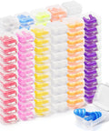 150 Pairs Bulk Silicone Ear Plugs With Carry Case Individually Wrapped Soft Reusable Noise Cancelling Ear Plugs Multicolor