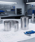 Two Rolls Of Pure Zinc Plate Sheets For Fruit Battery Experiments, Science Kits, And Classroom Chemistry Labs, Stable Voltage Output, Easy Assembly Zinc Anode Material For Educational Projects. Rolled zinc sheets on blueprint