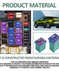 Road Ready And Hella Tough 30 Piece Auto Fuse Assortment Kit Standard Blade Setup with color-coded fuses for cars and SUVs.