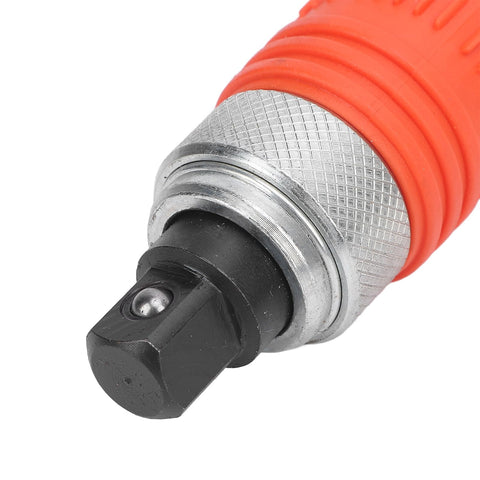 Close-up of the metal tip of a Half Inch Drive Hand Impact Driver Set With Six Impact Bits, Built Tough Metal Tool For Loosening