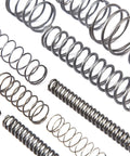 Heavy Duty Compression Spring A Heavy Lifter Built Tough For Industrial Machinery And Daily Grind High Strength Steel Wire Resists Deformation Reliable Support 1 Pc 12X80X300Mm assorted springs displayed on white background.