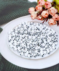 Plate with 200 Pcs Halloween Skull Beads Acrylic Skeleton Head Spacers For Bracelets Earrings Necklaces Jewelry Making DIY Crafts Ghost Charms