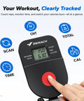 Adjustable Dual Track Ab Machine For Home Gym Core Training and Cardio Fat Burn digital monitor for tracking counts and calories.
