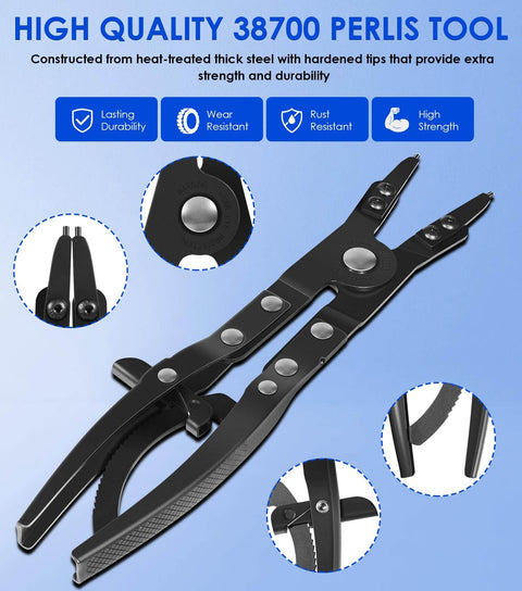 Upgraded Spindle Snap Ring Pliers For Ford Super Duty 2007 And Newer Heavy Duty Internal External Snap Ring Tools With Ratchet Locking Mechanism For Fast Removal And Easy Installation