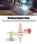 Heavy Duty Welding Magnet Head With 4mm Thick Insulation Board For Superior Safety Ground Connector Holder and Strong Magnetic Clamping Power. Iron material with copper contact for enhanced conductivity.