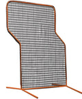Built Tough Heavy Duty Steel Frame Pitcher Z Screen For Baseball And Softball Batting Practice Net 7 By 5 Feet Orange Protective Shield
