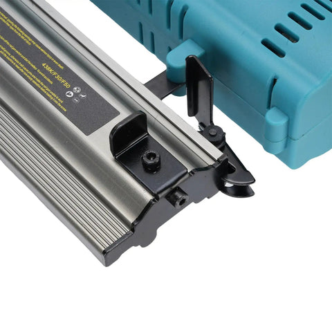 Professional Grade Cordless Electric Brad Nailer And Wire Stapler Kit Featuring A Long Lasting Lithium Ion Battery For Dead Simple Setup And Hella Fast Finishing On All Woodworking Projects