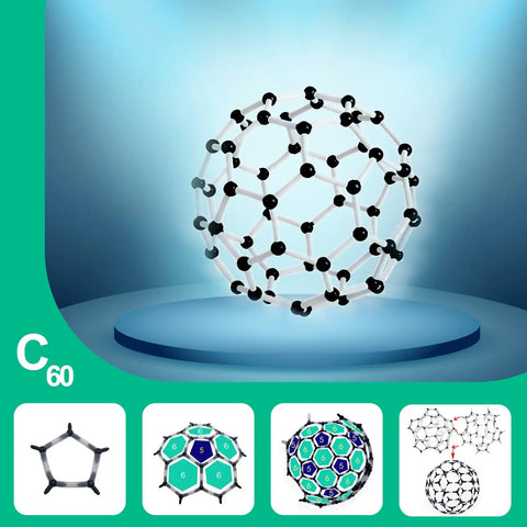 452 Piece Chemistry Molecular Model Kit With C60 For Hands On Learning Atoms, Bonds And Structures displayed in 3D model