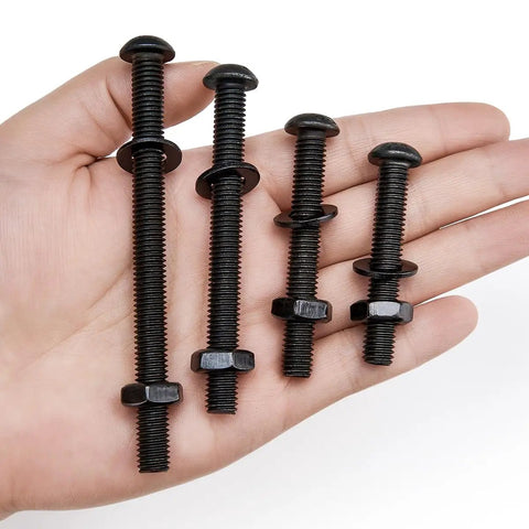 688 Piece Metric Fastener Kit With M4 M5 M6 M8 Screws Nuts Washers And Hex Bolts Twelve Point Nine Grade Alloy Steel Black Finish