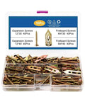 Self-Drilling Drywall Anchors With Screws Kit, 320-Piece Zinc Plated Wall Plugs, No Pre Drill Install, Heavy Duty Fasteners For Drywall, Ideal For Shelves And Decor, DIY Home Improvement, 160 pcs organizer kit