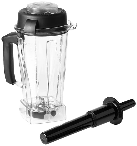 64-Ounce Blender Jar Replacement with drip-free spout, vented lid, measuring cap, durable stainless-steel blades, tamper tool