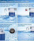 Floating control device filter image detailing water level mechanism for 2 Gallon Automatic Chicken Waterer With Smart Float Control Hang Or Stand Poultry Drinker Attaches To Garden Hoses Zero Drip Drama Smooth Sailing Setup For Your Backyard Flock Favorites.