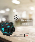 Self Leveling Laser Level With 3x360 Green Beams And 12 Cross Lines For Precise Floor Wall And Ceiling Tiling Construction Tool Kit alarm system