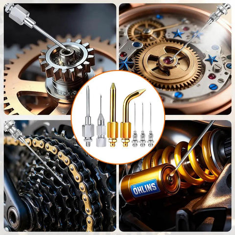 7 Piece Grease Gun Needle Tip And Nozzle Accessory Kit For Automotive Maintenance And Car Repair Designed For Precision Lubrication