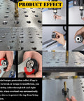 1200 Watt Electric Tapping Machine With 360 Degree Flexible Arm And Intelligent Touch Screen Control For M3 To M20 Threads showcasing torque protection collet and threading process.
