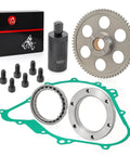 Flywheel Puller And Starter Clutch Kit With Idler Gear, One Way Bearing, And Gasket For Yamaha Grizzly Kodiak 400 450 And Wolverine 450 ATV