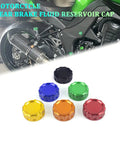 Colored Rear Brake Fluid Reservoir Cap With CNC Aluminum Alloy Body Dope Look Oil Caps for Motorcycles