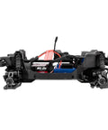 Aluminum Steering Bellcrank Assembly And Drag Link Set For Traxxas 1/16 Mini Maxx RC Car Upgrade Black CNC Machined Aluminum Alloy To Beef Up Steering Precision, Durability, And Smooth Handling. front view installed on 1/16 Mini Maxx chassis