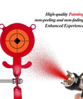 Spinning Steel Target Set For Practice And Competition Featuring Bear Bird And Rooster Designs Clear Bullseye Hit Area For Air Guns