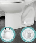 Frog Toilet Bolt Covers Glow In The Dark 2 Pack Luminous Green PLA installed on toilet, concealing hardware and adding decor.