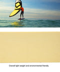 Lightweight Hydrofoil PVC Foam Box With Track Rail Mount For Outdoor Use, White Durable Plastic Construction, Easy Install