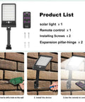 Beef Up Your Outdoor Space With Remote Solar Lights Color Temperature Adjustable From 2700K To 6000K installation steps