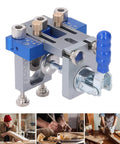 Woodworking Dowel Jig Kit Drill Guide Locator Pro Grade Adjustable Multifunctional Tool with Three Positioning Functions