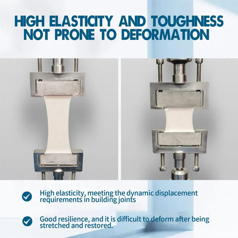 Elasticity test of Outdoor Silicone Sealant For Crack Repair And Weatherproofing Waterproof Heat And Stretch Resistant Tough Exterior Sealant