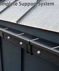 Installed 30 Pack 8 Inch Stainless Steel Gutter Screws With 304 Stainless Sleeves For 6 Inch Gutters showing secure fasteners
