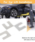 Rock Solid Sixty Piece Auto Lift Leveling Shims Kit For Two And Four Post Vehicle Hoists T6061 aluminum shims for lift balance.