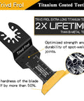 Tough As Nails Heavy Duty Titanium Coated Multitool Blades 50 Pack Universal Oscillating Saw Replacement Kit with titanium coated teeth.
