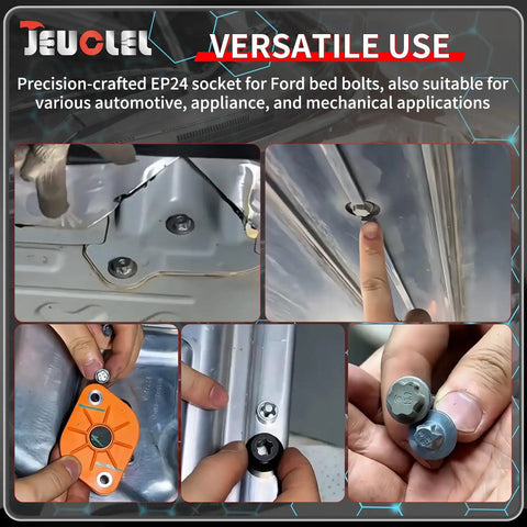 Heavy Duty One Half Drive Ep24 E Torx Plus Socket Six Point Female External on Ford bed bolts for automotive use.