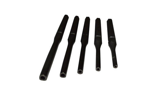 Roll Pin Holder Set For Gunsmithing 5 Piece Notched Roll Pin Holders Kit With 1/16 Inch 5/64 Inch 3/32 Inch And 1/8 Inch Sizes Plus 3.5mm Small Pin Punch Black Pro Grade Gunsmith Tools