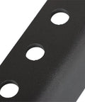 Close-up of heavy duty rear bed channel stiffeners for 2005 to 2021 Toyota Tacoma with mounting holes.