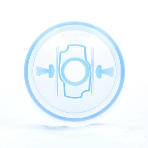 Mini 6 Oz PPS Paint Cup Lids And Liners Kit component showing top view of a lid with 50 Disposable Lids And 20 Sealing Plugs
