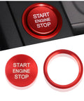 Audi Push Start Button Cover For A4 A5 A6 A7 Q5 S4 S5 S6 S8 2009 To 2021 Aluminum Engine Start Stop Button Cover With Metal Ring In Red