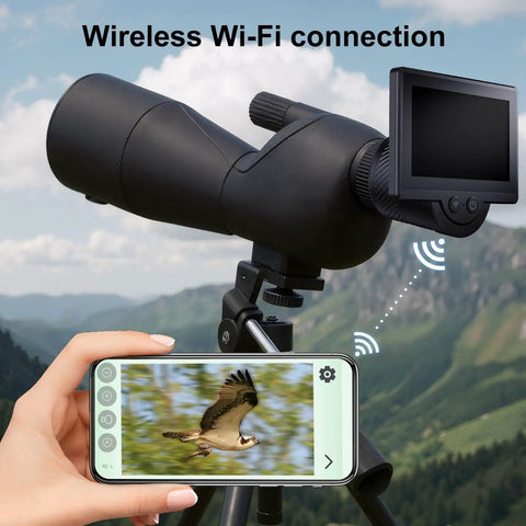 WiFi Eyepiece For Telescope With Slick 4.3 Inch HD Screen And 1080P Real Time Imaging For Astronomy Photography Wireless Smartphone Control