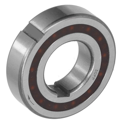 Professional Grade Heavy Duty Single Direction Sprag Bearing With Keyway 30 mm Bore with visible dual keyway design.