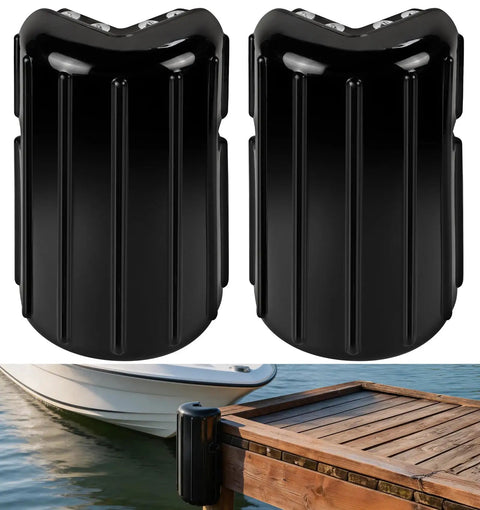 Two Pack Dock Corner Bumpers With Inflatable Fenders For Your Boat Docks No Nonsense Protection With Rugged Marine Grade Vinyl