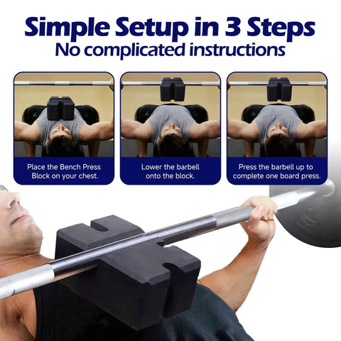 Adjustable Bench Press Blocks 2 3 4 5 Board Set For Home Gym Training Boost Your Bench Press With Durable EVA Foam Easy Setup