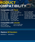 Product compatibility list for 100 Pack Heavy Duty Door Panel Trim Clips N801925S For Ford F150, Bronco, and Mustang.