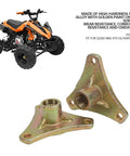 Rock Solid 17T Spline Wheel Hub Featuring Hella Durable Steel Alloy Construction For Slick Rear Axle Bearing Replacement With 3 Stud 18 Mm Size For Atv Quad Bike And Go Kart Models, close-up of hub part.