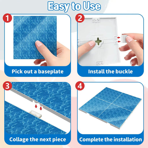 Step-by-step installation guide for Magnetic Base Plate Set Four Blue 4x4 Plates For Minecraft Magnetic Blocks Build Play And Display Creations Totally Fun Base Plate Toys For Kids Birthday Gifts For Boys And Girls Everyday Fun