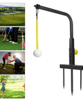Golf Swing Trainer Adjustable Height Alignment Stand For Golfers Men Practice Like A Pro In Yard Garden Outdoor Training Aid