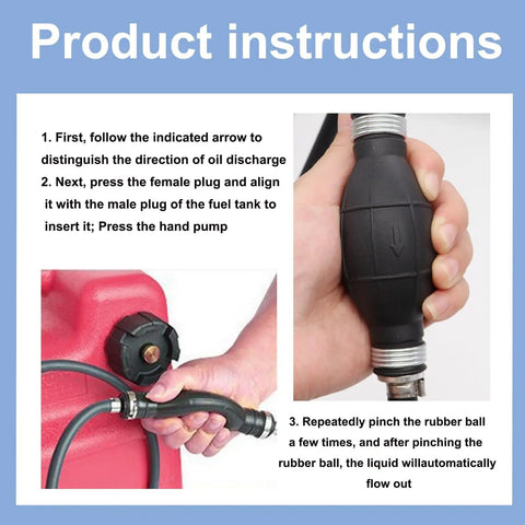 5/16 Inch Six Foot Fuel Line Assembly With Connector And Primer Bulb For Marine Outboard Boats And RVs Rubber Fuel Hose With Premium 304 Stainless Steel Hose Clamps Durable And Easy Install Fuel Line Kit Ready To Go