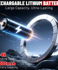 Rechargeable lithium battery visual featuring 5000mAh capacity for long-lasting power in various applications.