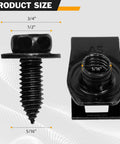Indented Hex Head Sems Bolts And U Nut Clips Kit For Fender Engine Cover And Splash Shield, 5/16-18 Thread By 7/8 Inch Length