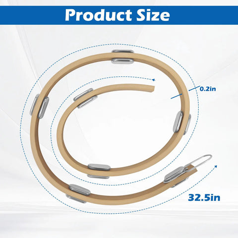 Adjustable Brake Lathe Silencer Band For Ventilated Rotors With Plug And Play Install, product size diagram with dimensions.